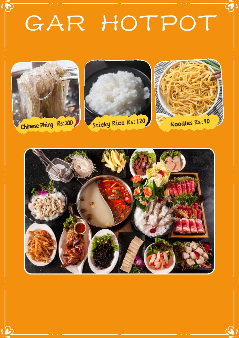 Garden Asia Restaurant menu