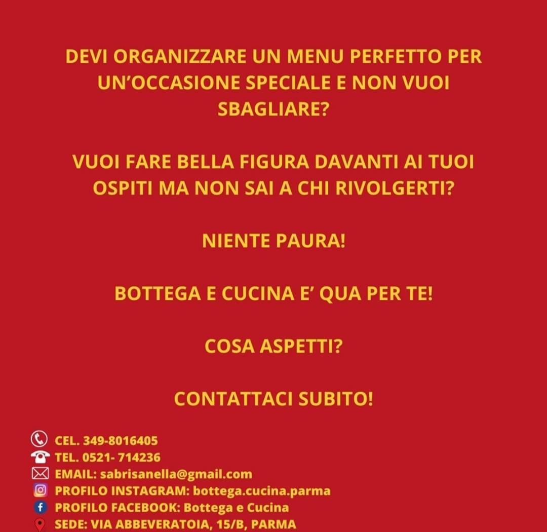 Menu di Gastronomia E Salumeria Parmigiana Bottega E Cucina 