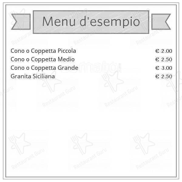 Menu di Gelatario 