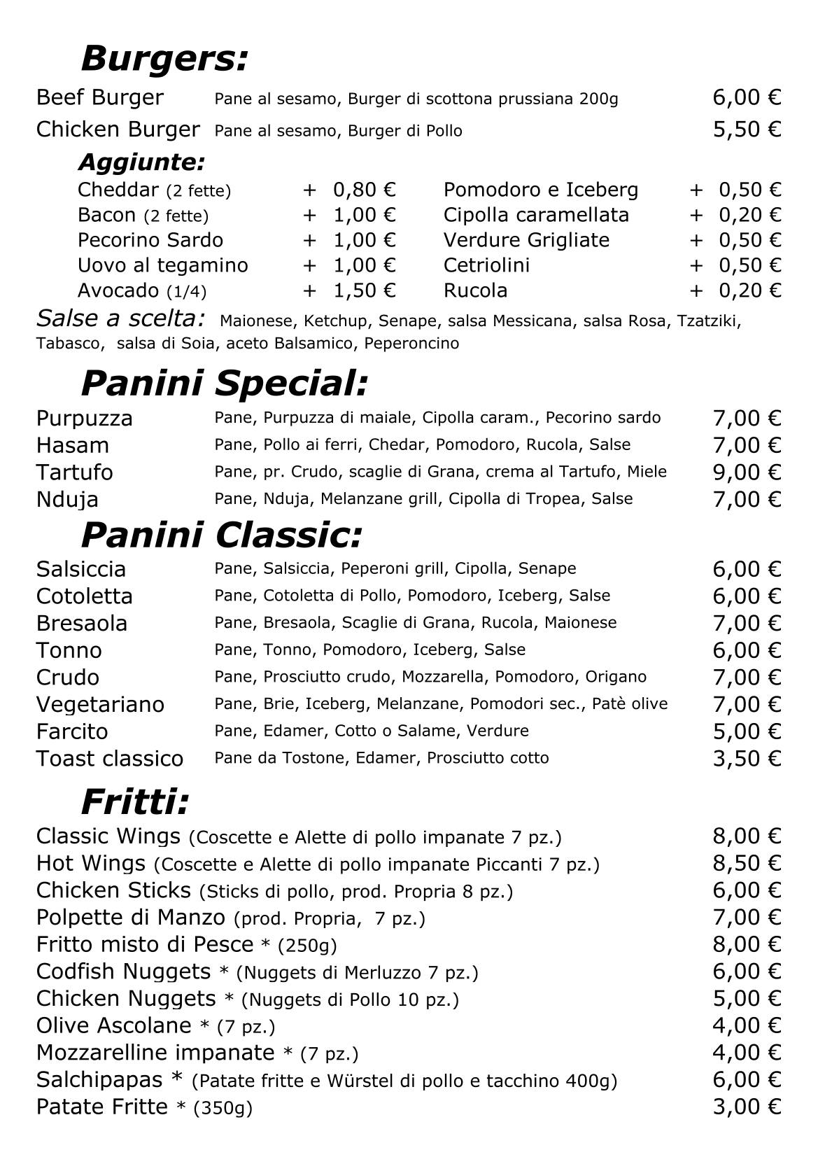 Menu di Otium 