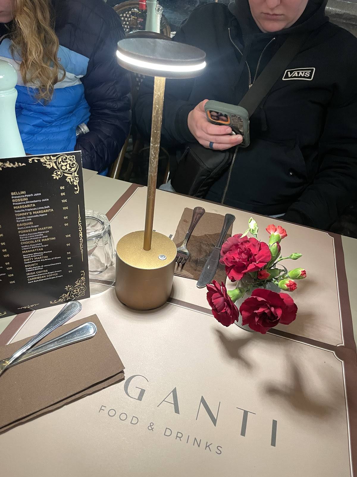 Menu di I Giganti della Notte Roma 