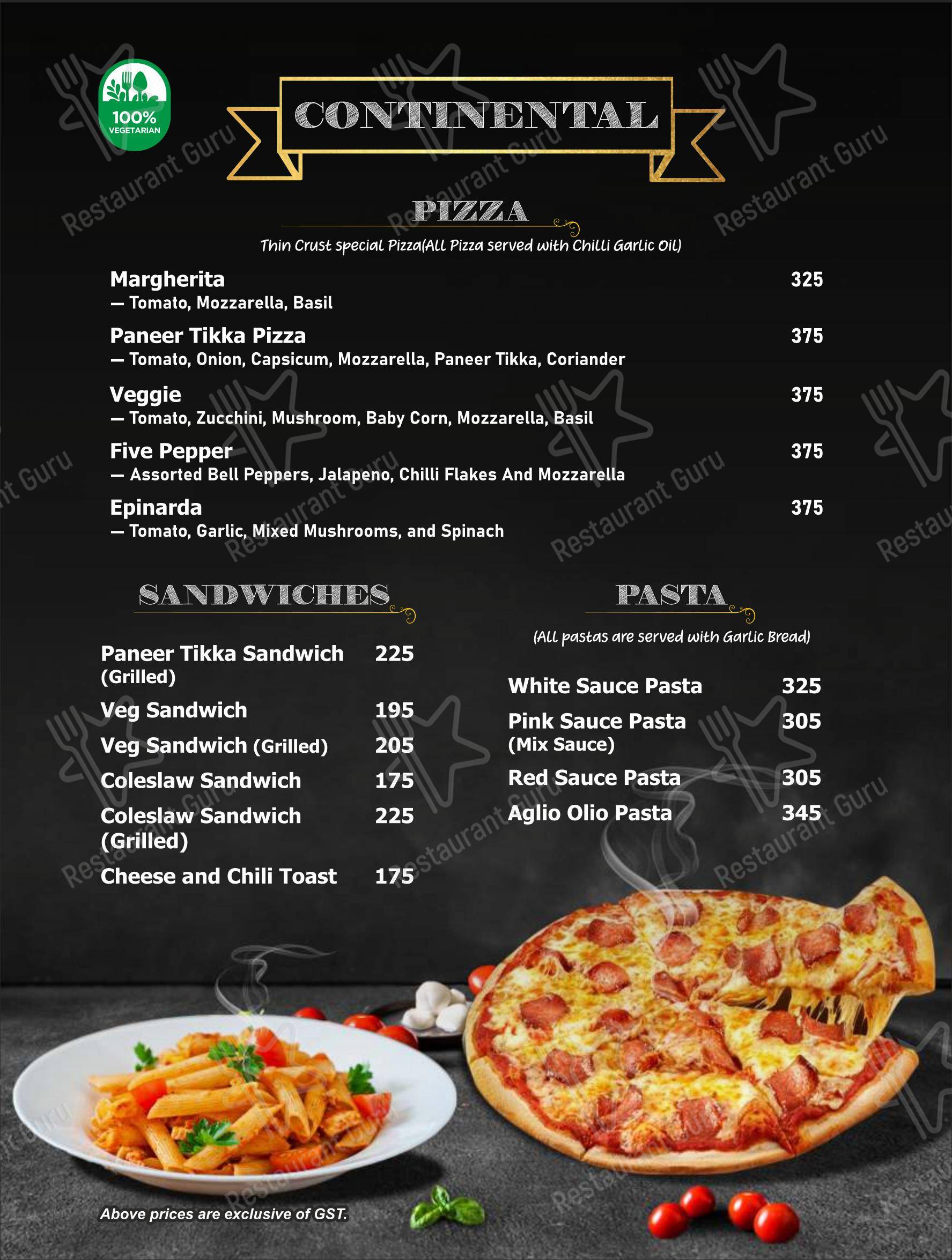 Gokul Sweets, Bakery and Restaurant in Patna - Menu