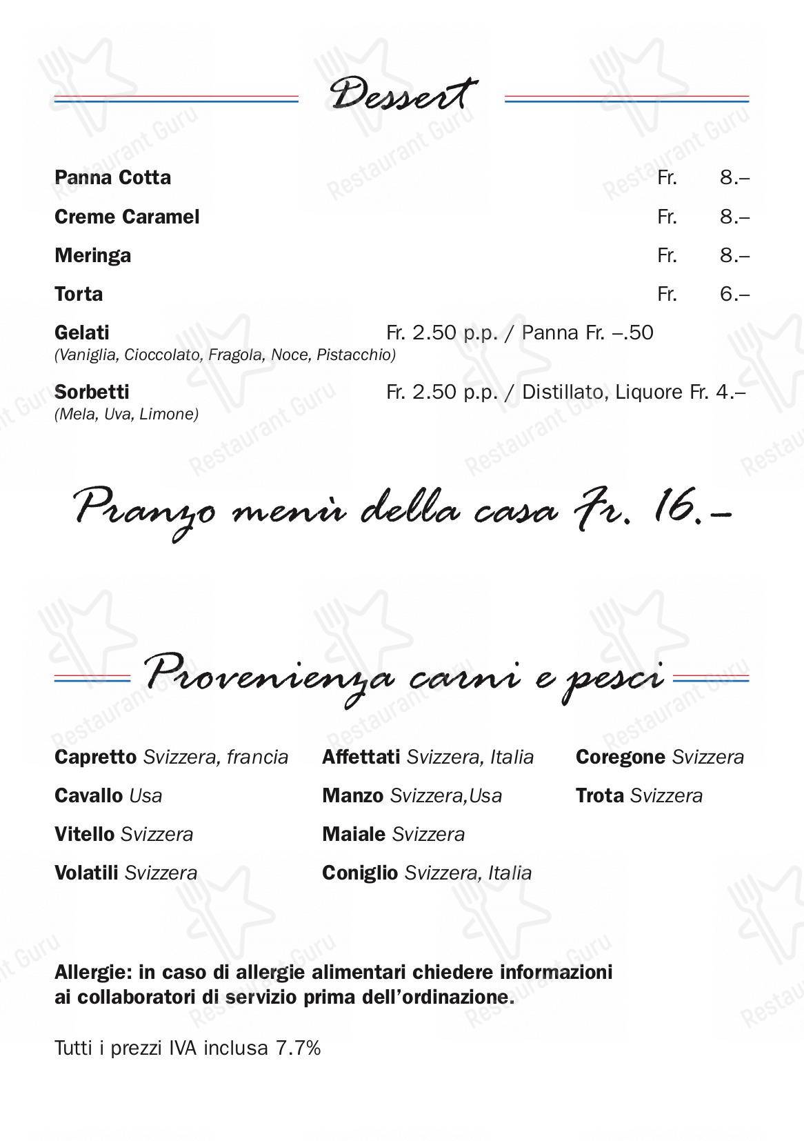 At Home Catering Menu per Grotto Raffael in Losone