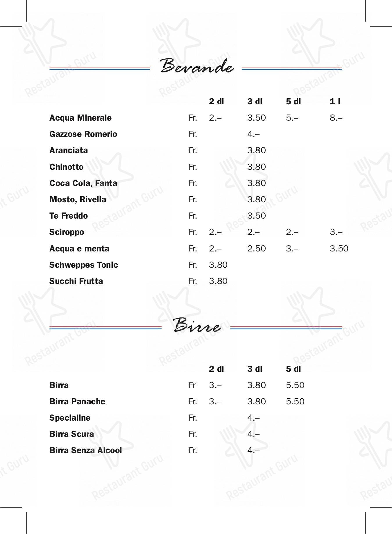 Menu di Grotto Raffael - At Home Catering Menu