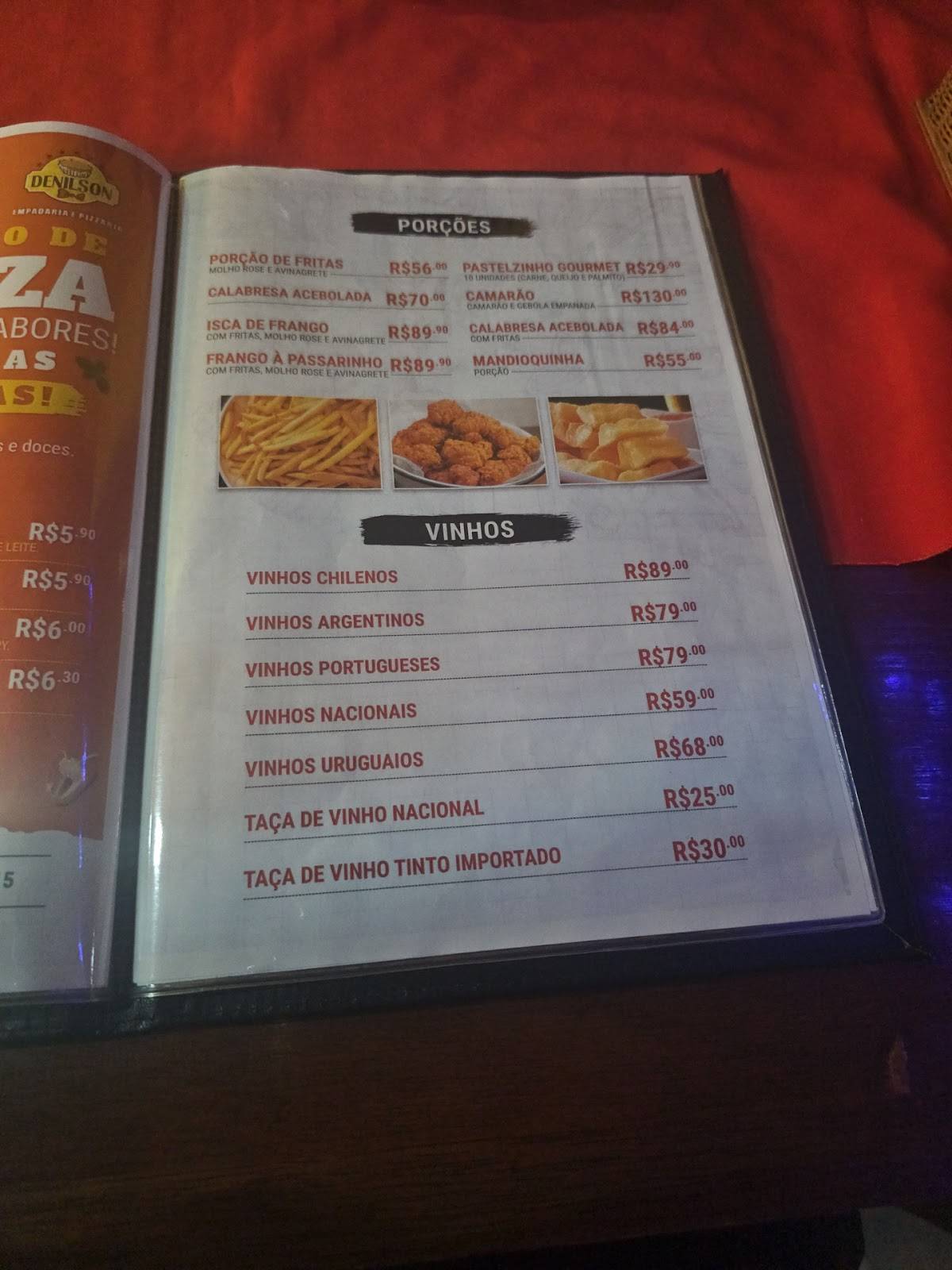 Denilson Empadaria e Pizzaria cardápio