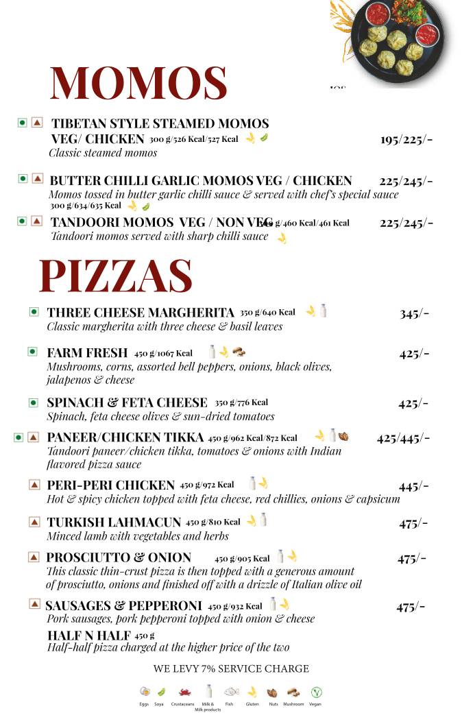 Mocha Cafe & Bar menu