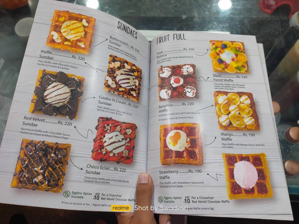 Waffle Stories menu