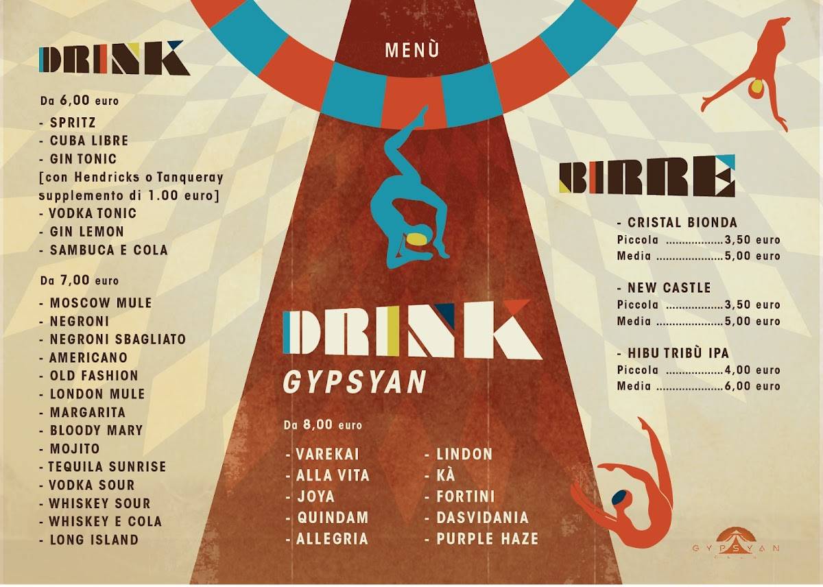 Menu di Gypsyan Club 