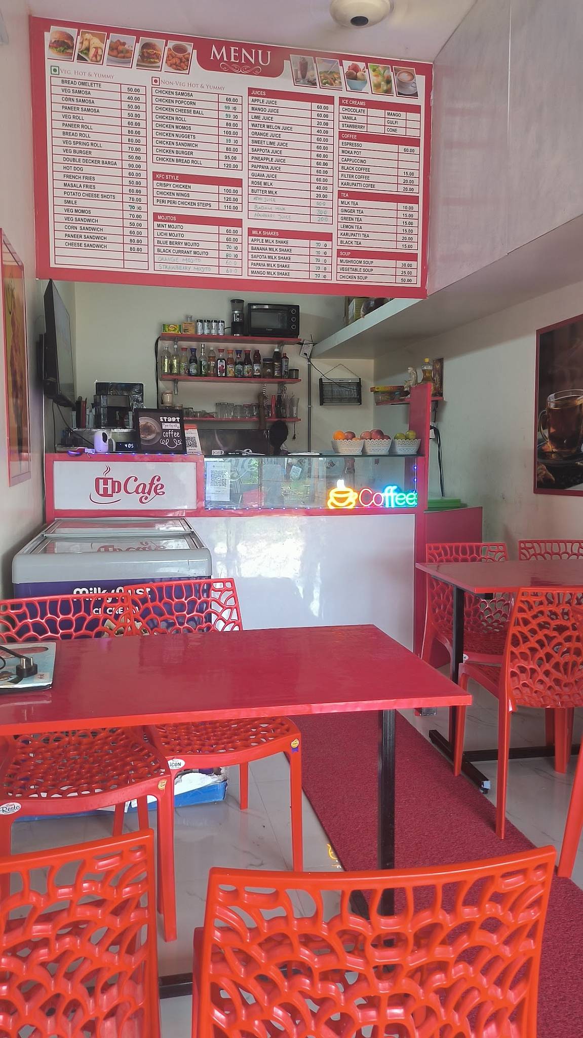 HD Cafe menu