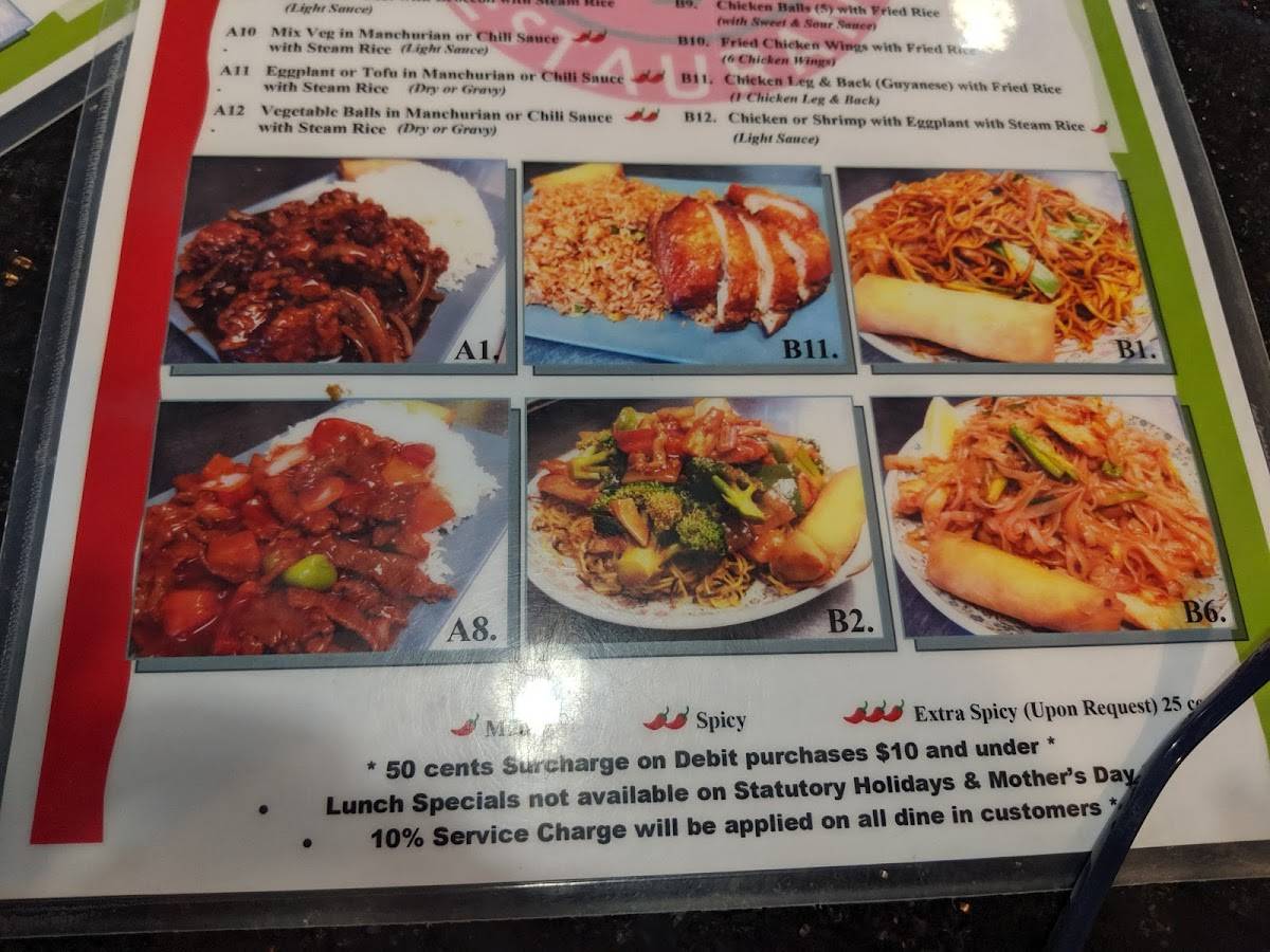 Menu at Hakka No. 1 Cuisine restaurant, Toronto, Keele St