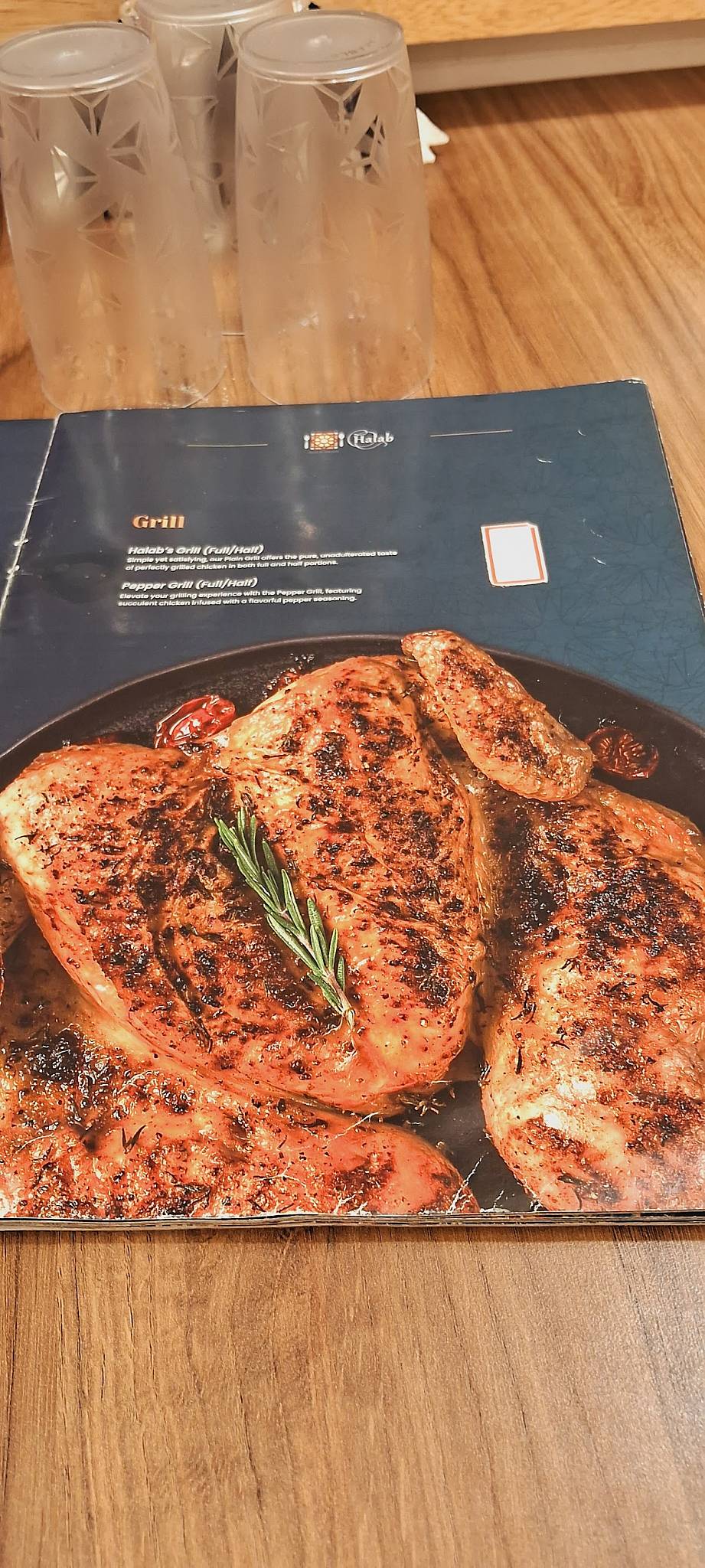 Halab Restaurant menu