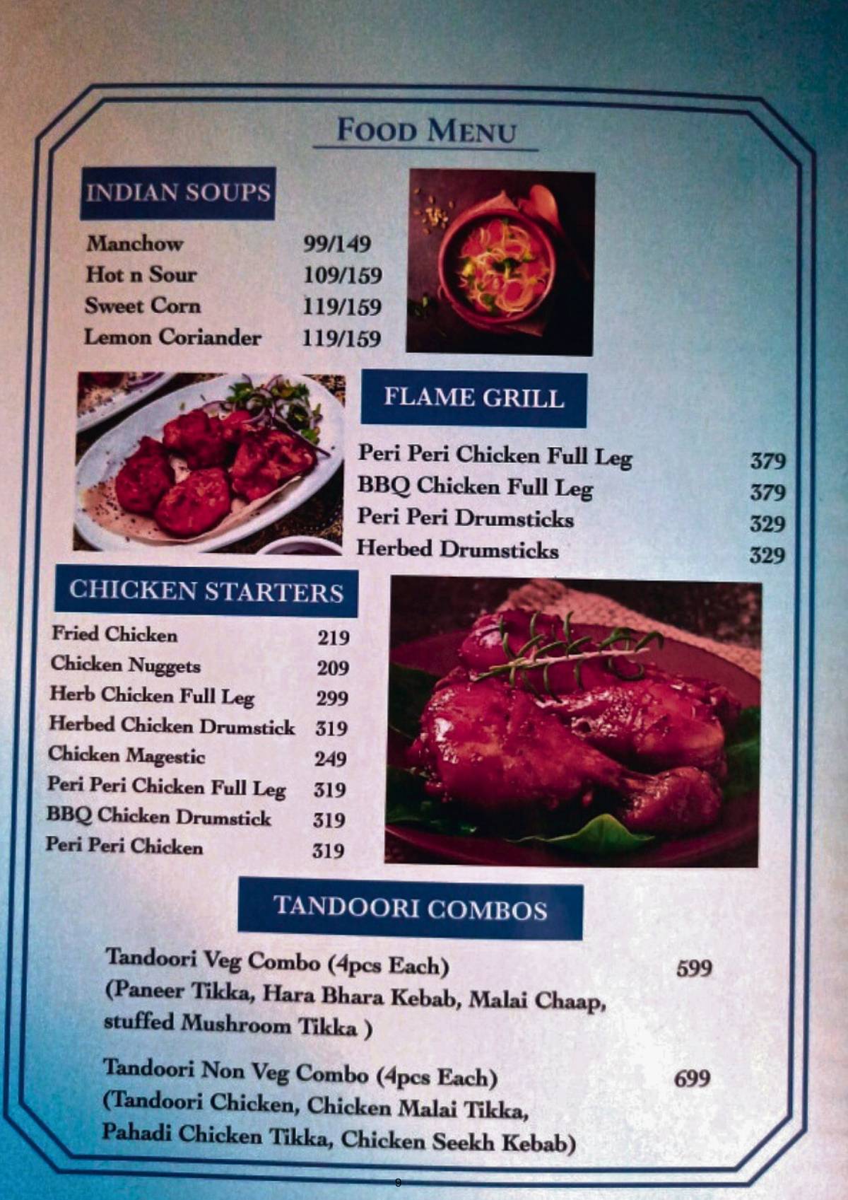 Soul Cafe and Restaurant menu