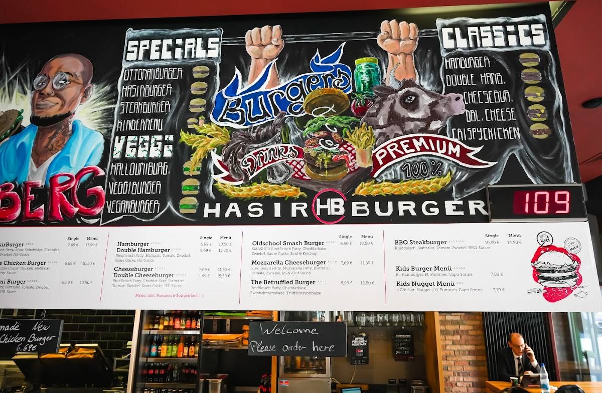 Menu de Hasir Burger