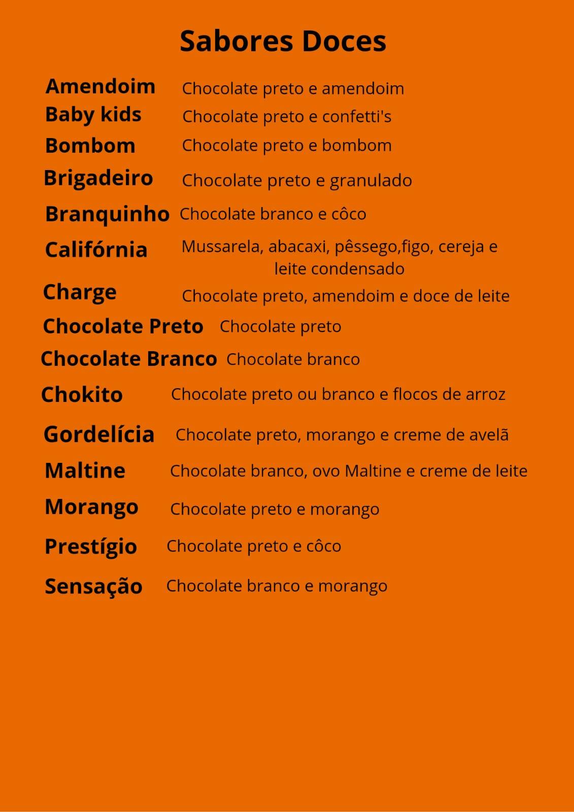 Help pizza cardápio