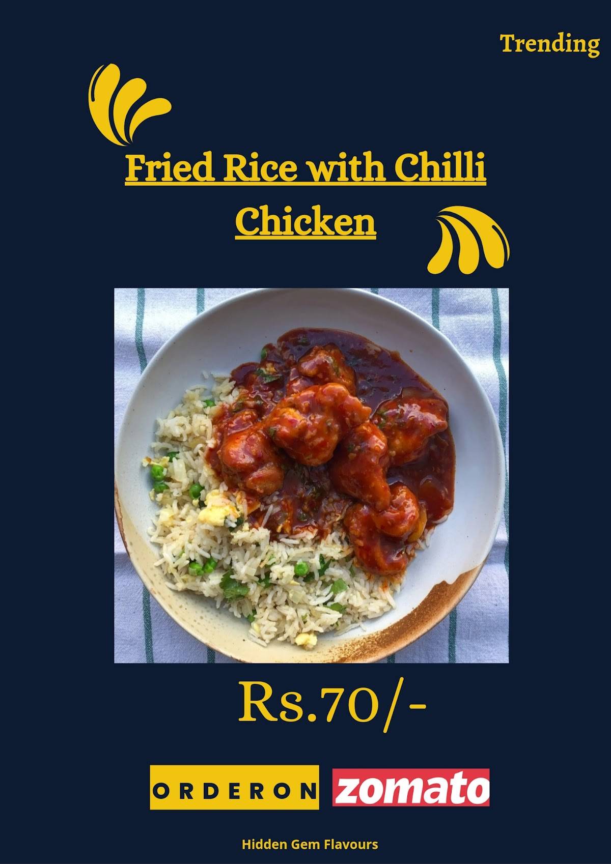 Hidden Gem Flavours menu