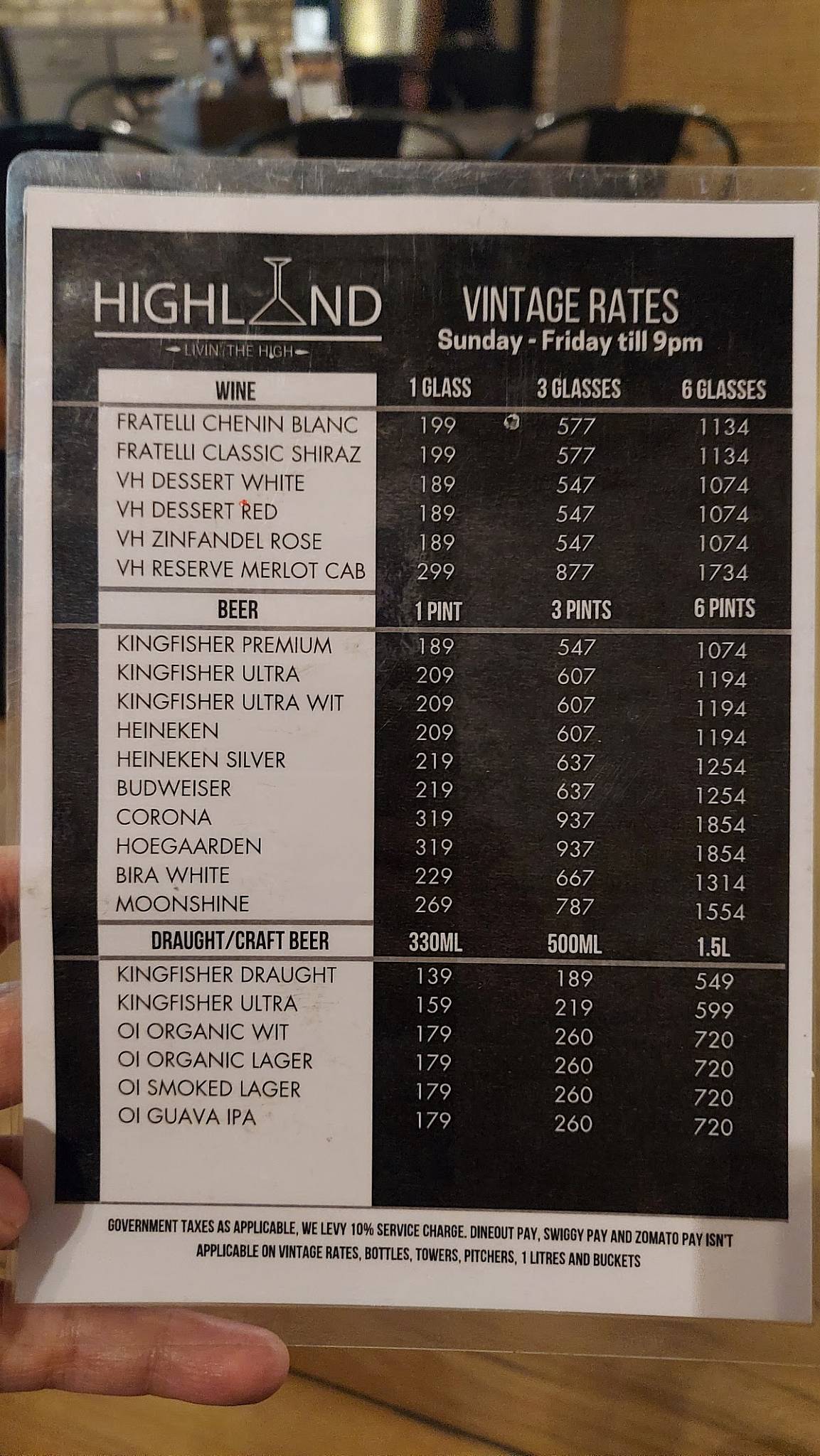 Highland Kalyani Nagar (Daily Grub) menu