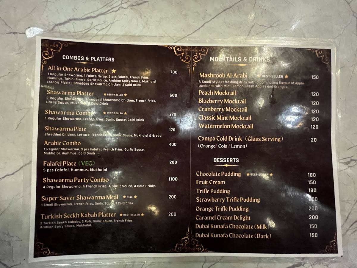 Homemaker Foods menu
