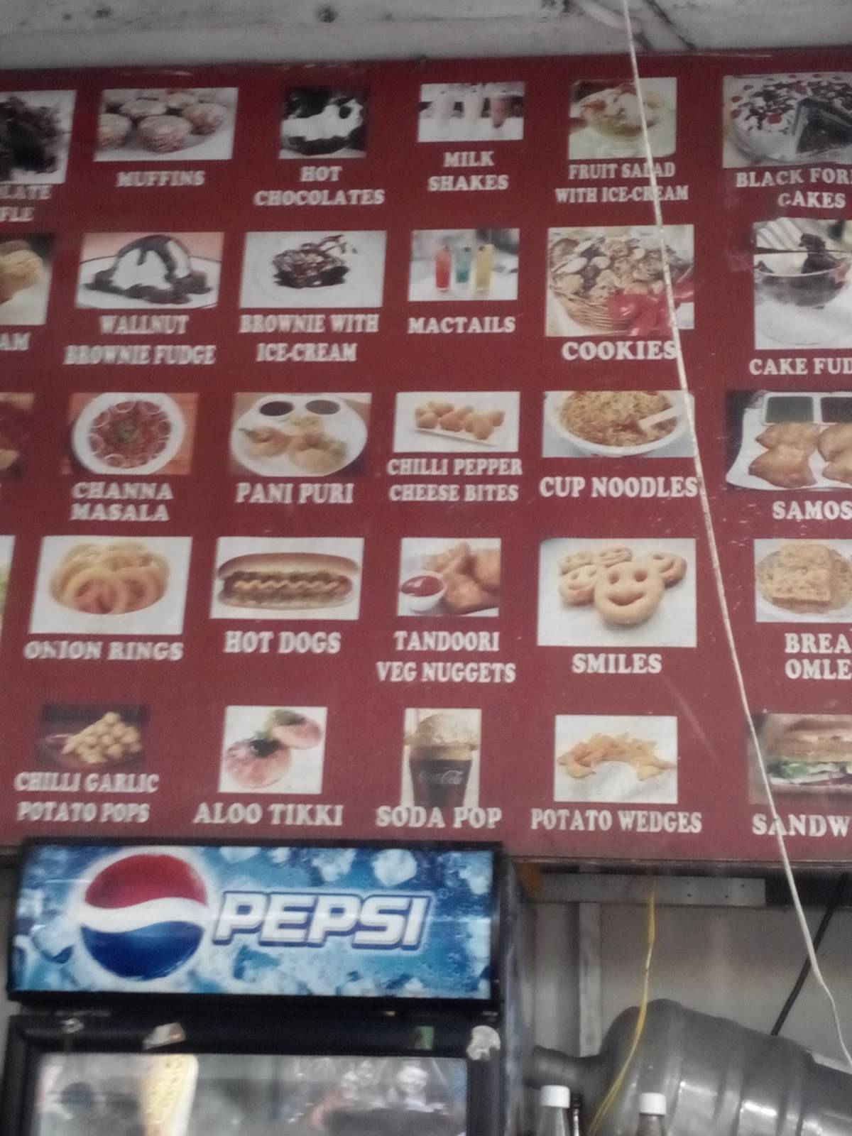 Hot Chocolates menu