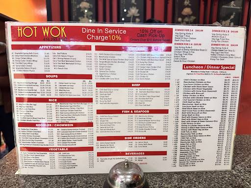 Menu de Hot Wok Restaurant