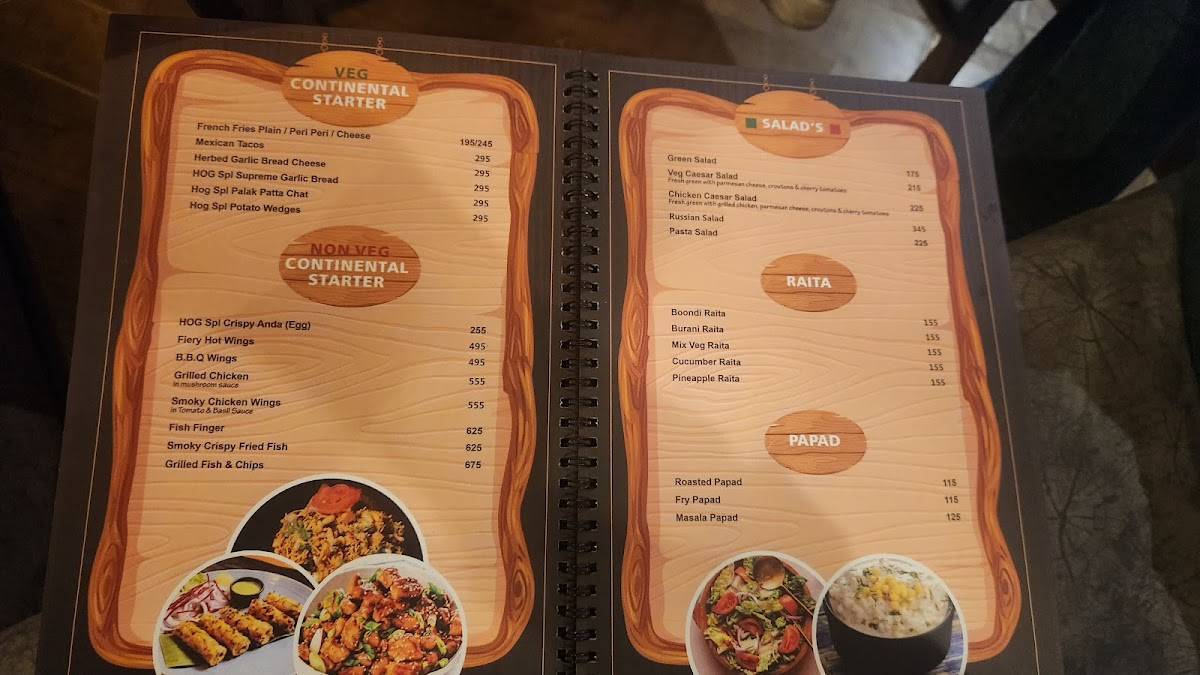 House Of Garden menu