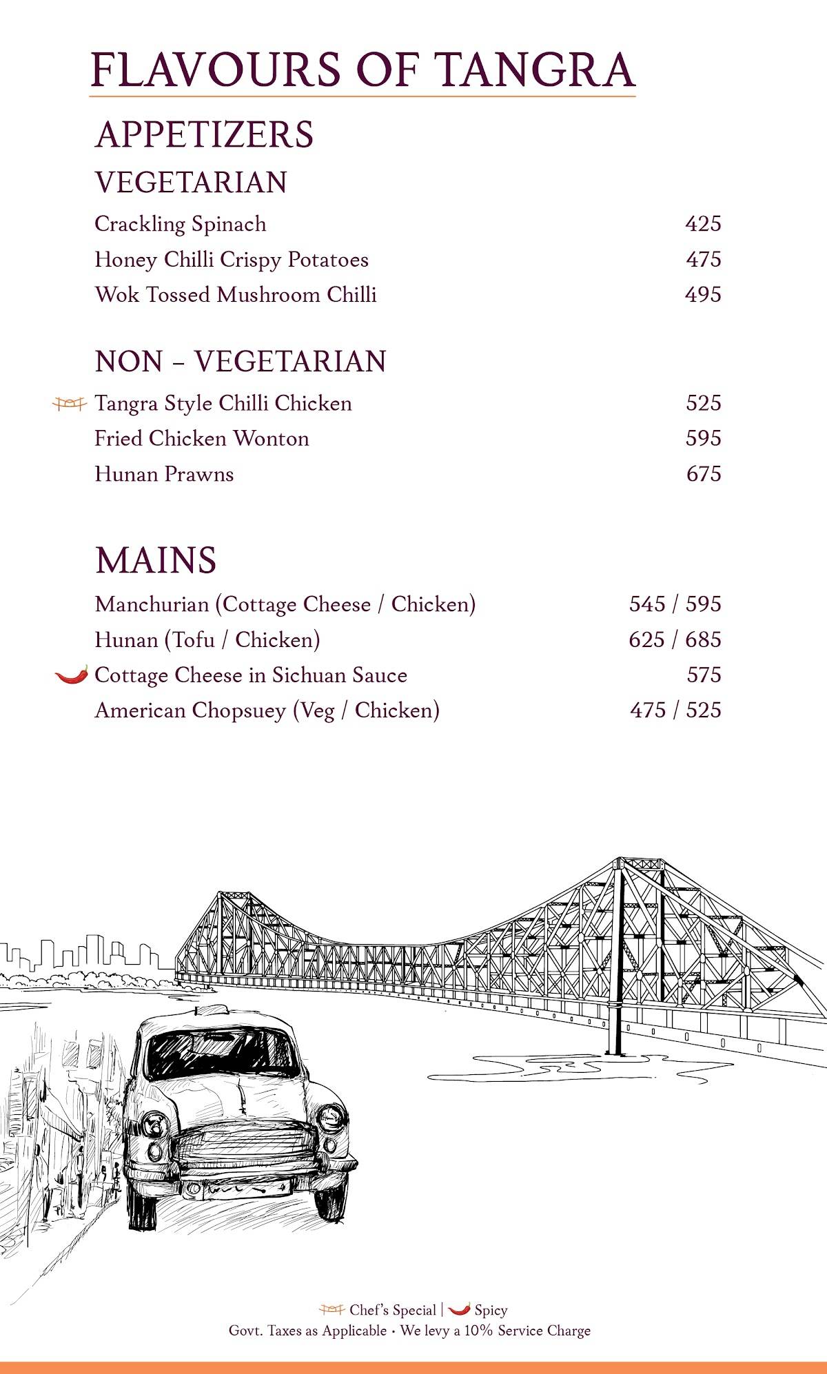 House of Mandarin Bandra menu