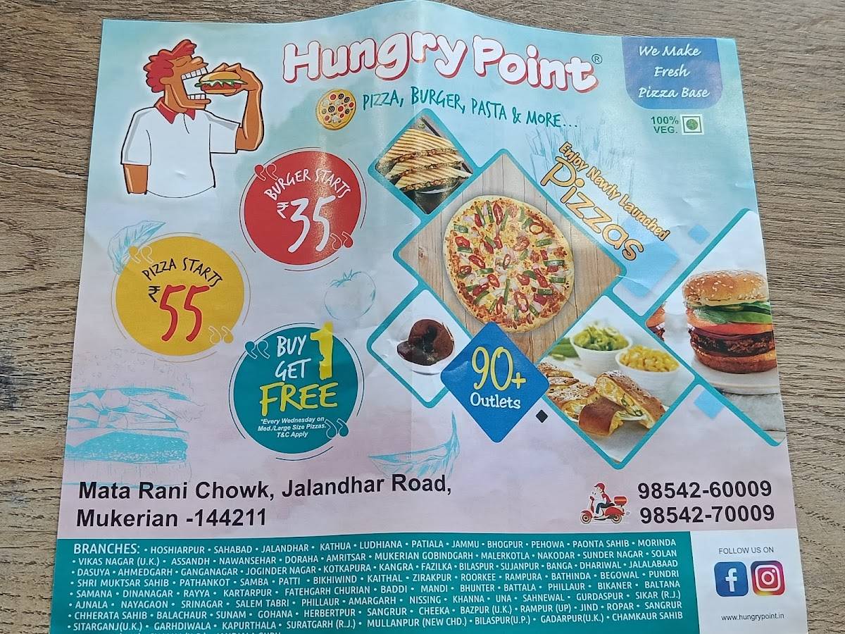 Hungry Point menu