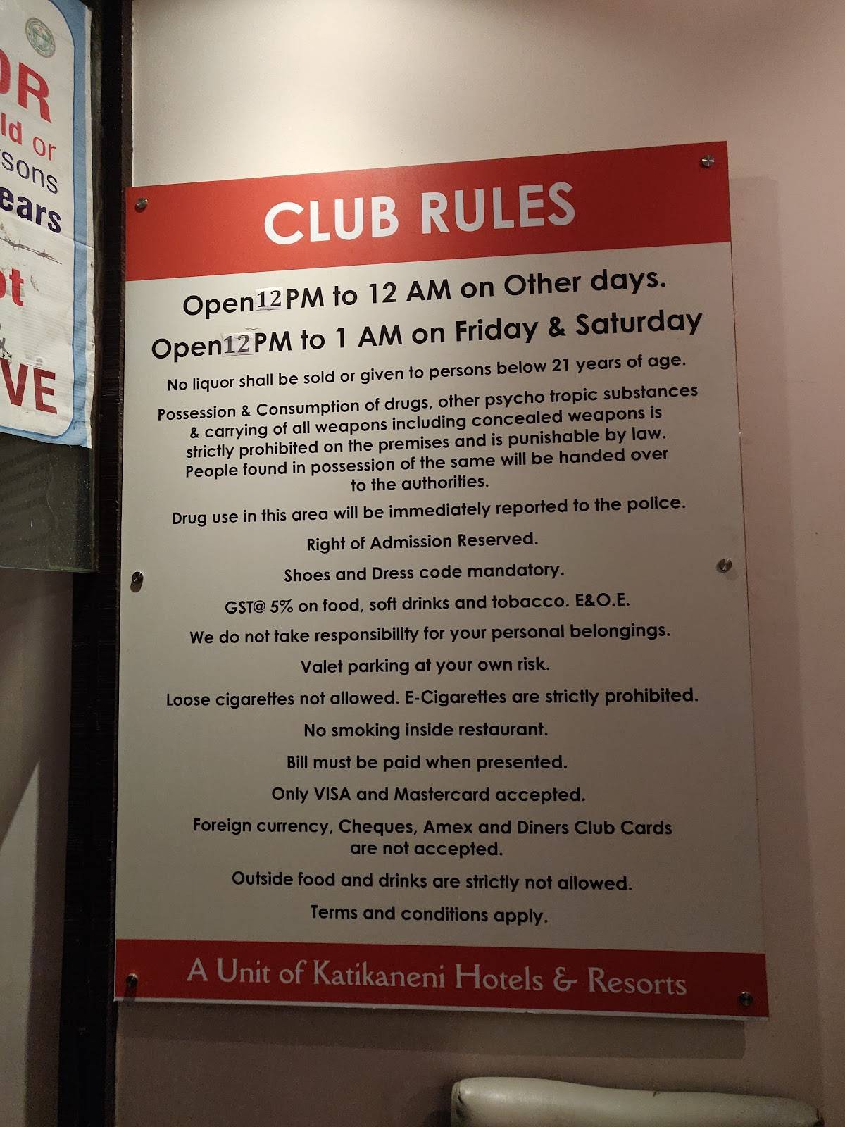 Haveli Restaurant menu