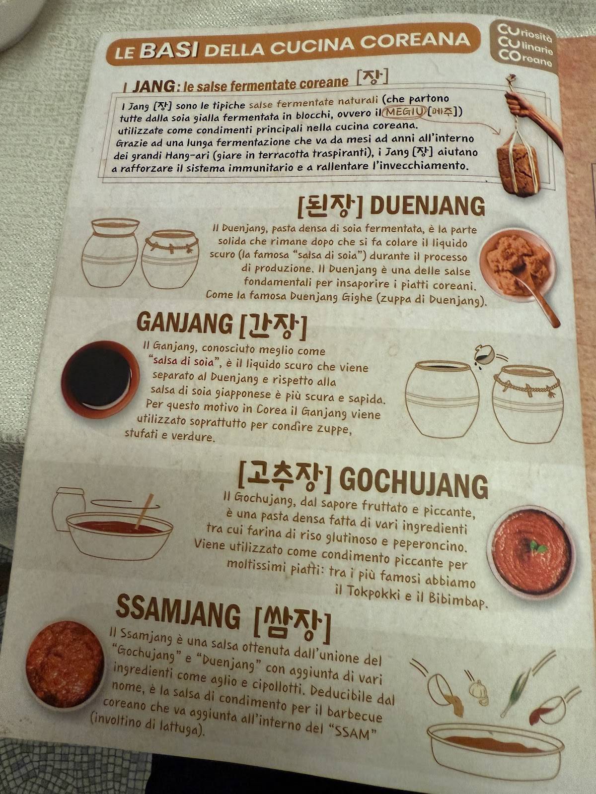 Menu di IGIO Ristorante Coreano Roma 