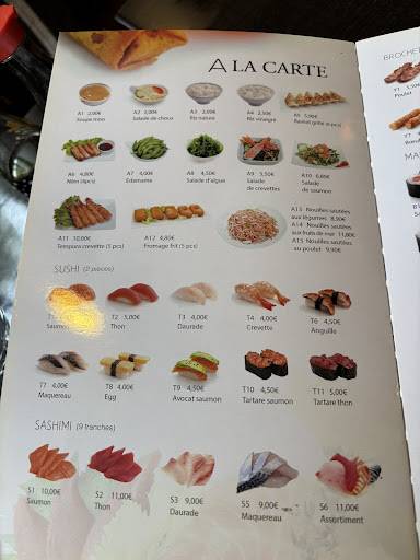 Menu de ITOUYA
