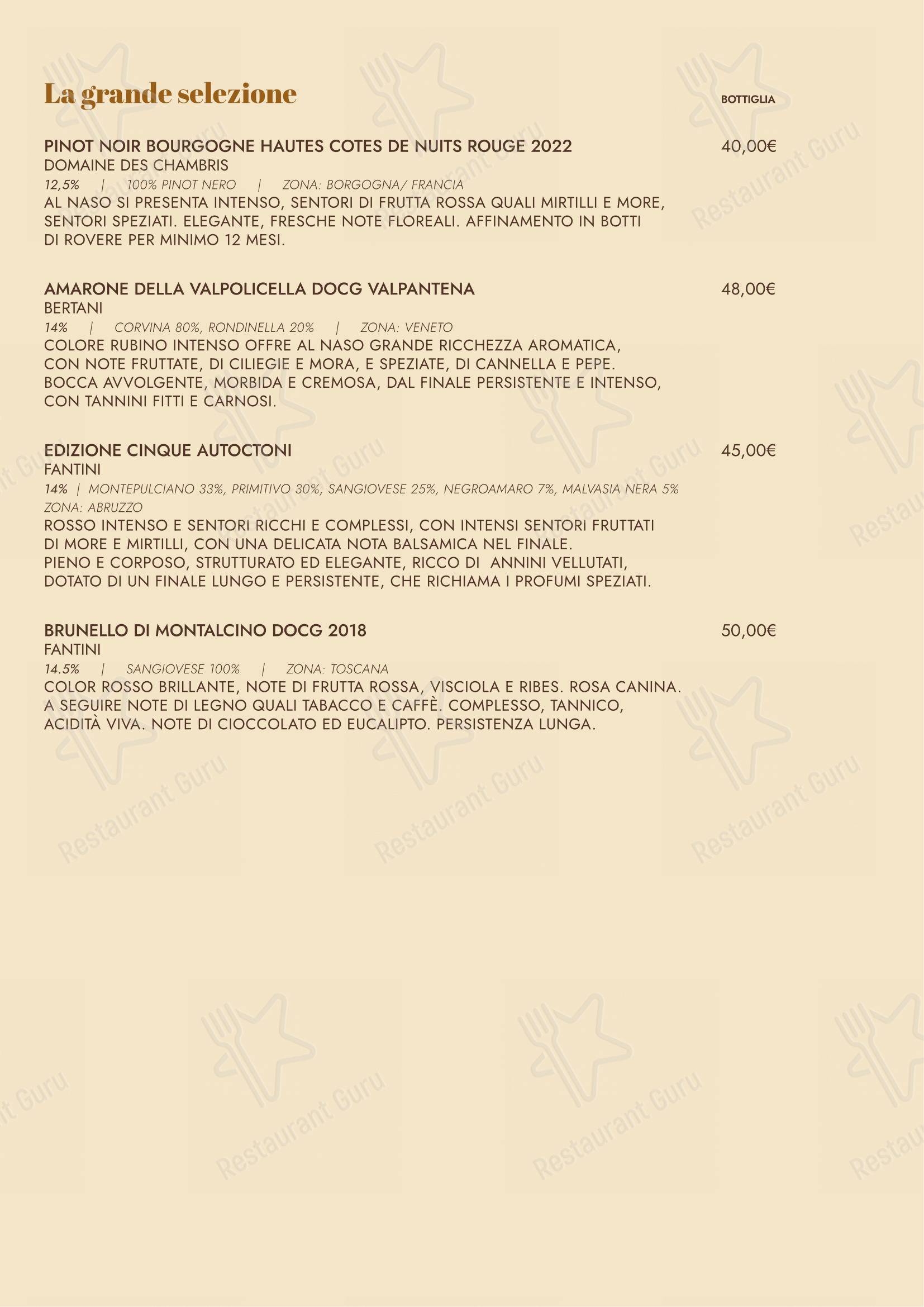 Il Pane di San Saba in Roma - Menu bar