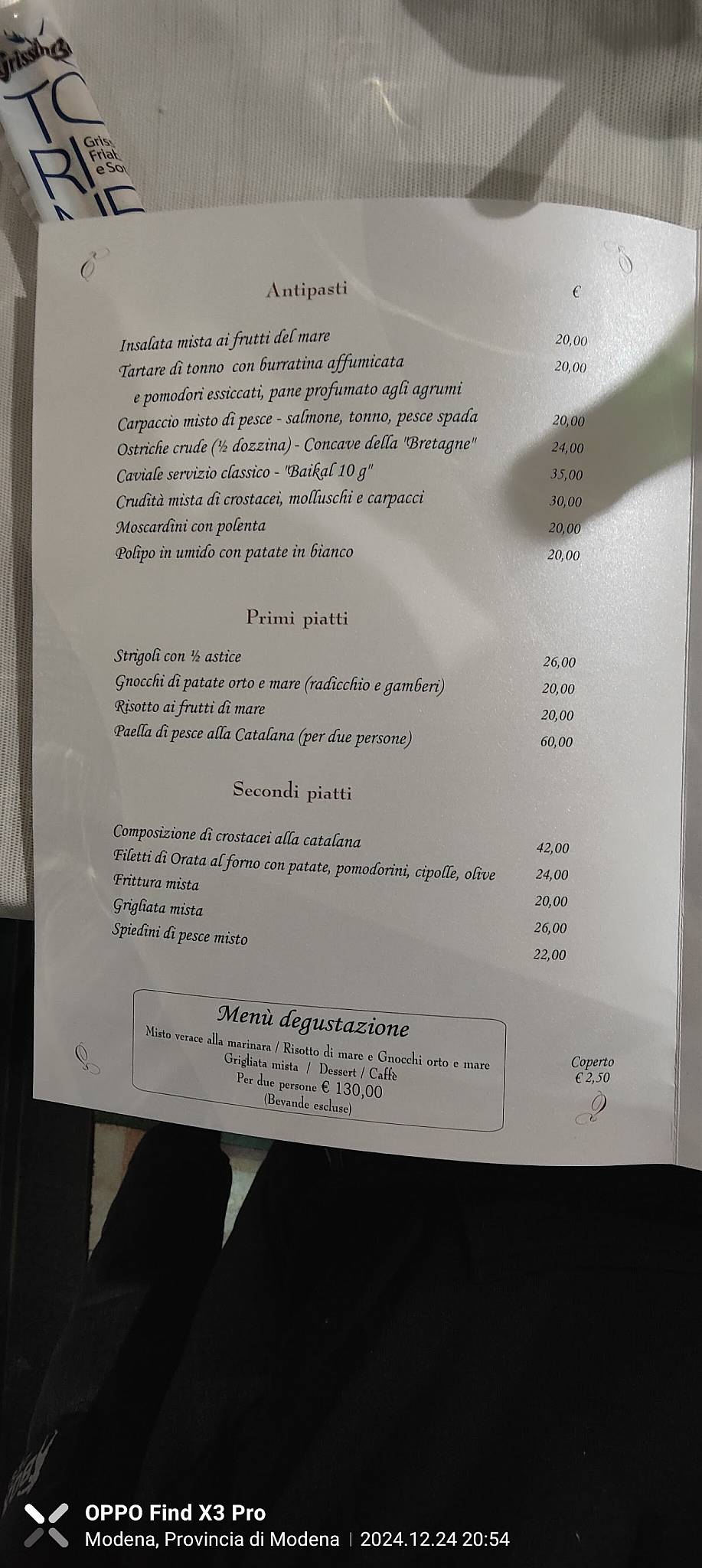 Menu di Il Patriarca 