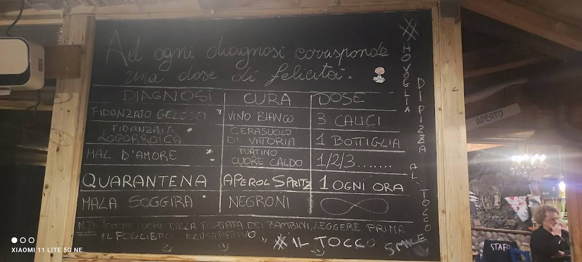 Menu di Pizzeria Il Tocco Acireale 