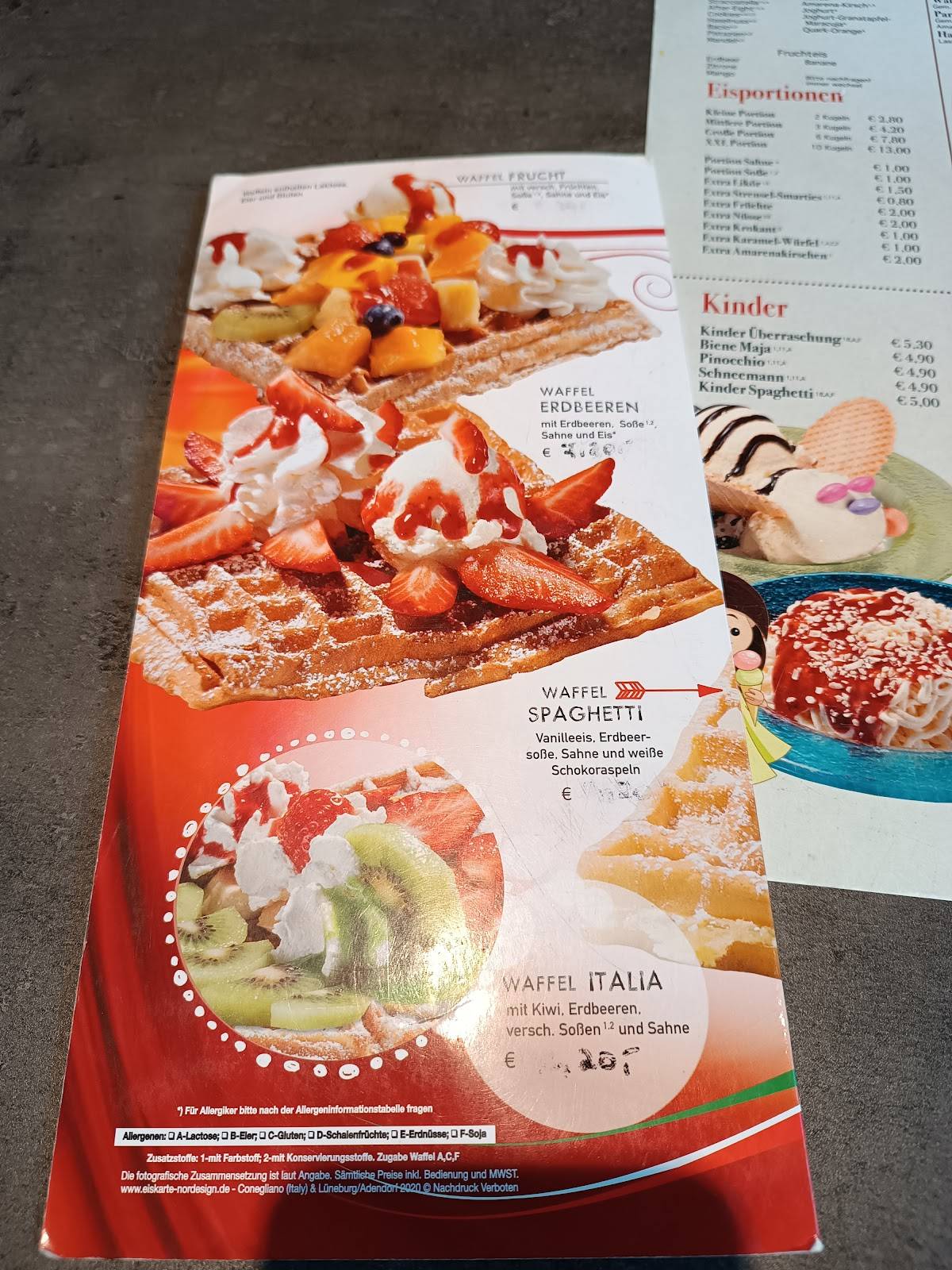 Speisekarte von Im Stadtgarten cafe, Uelzen