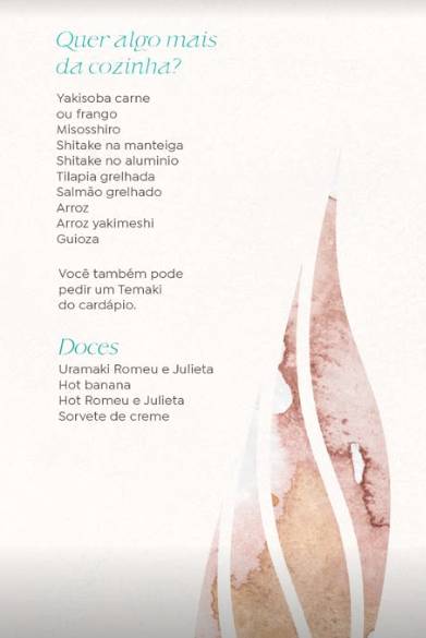Imaginum Sushi cardápio