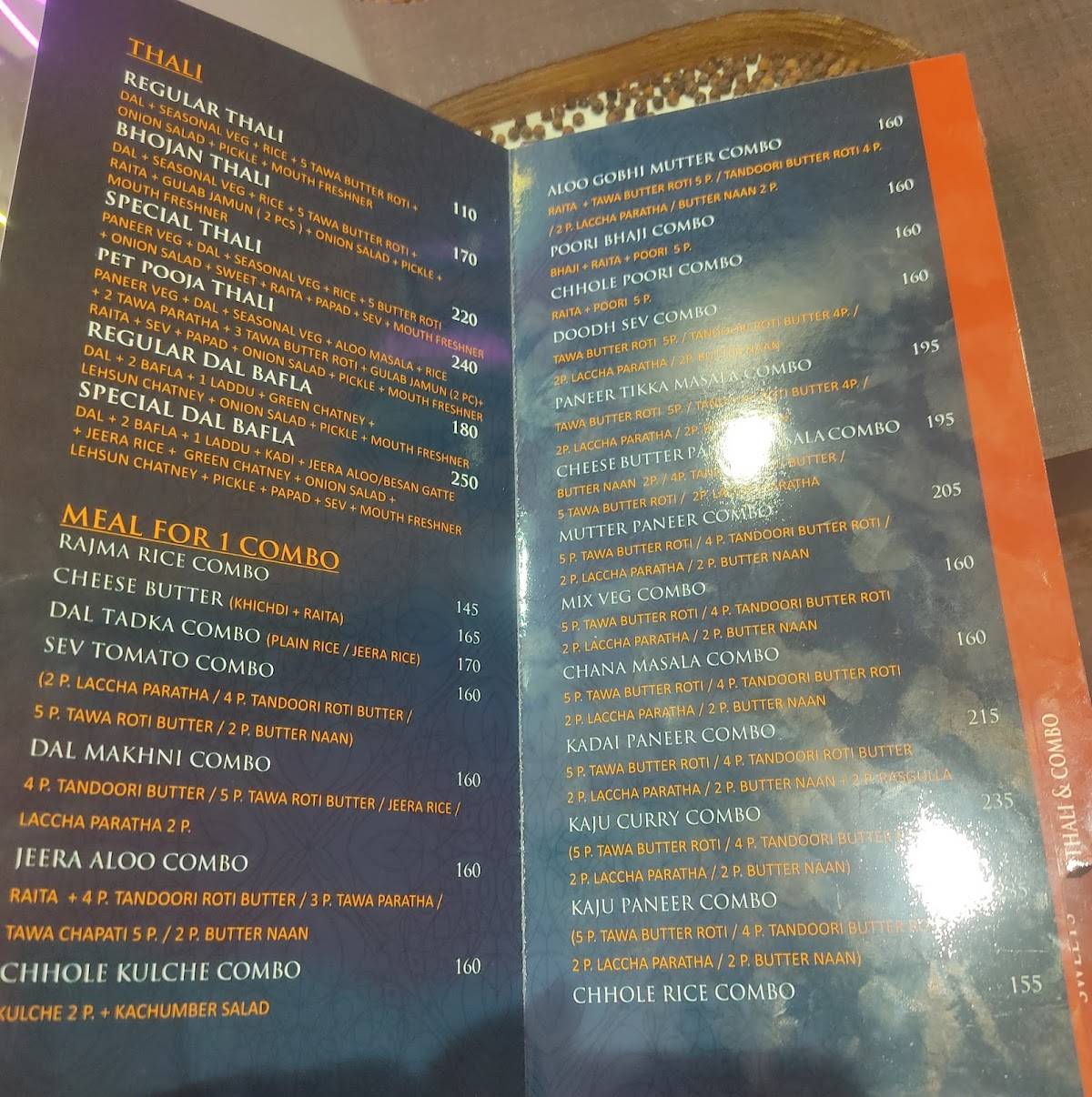 Maa Ki Rasoi menu