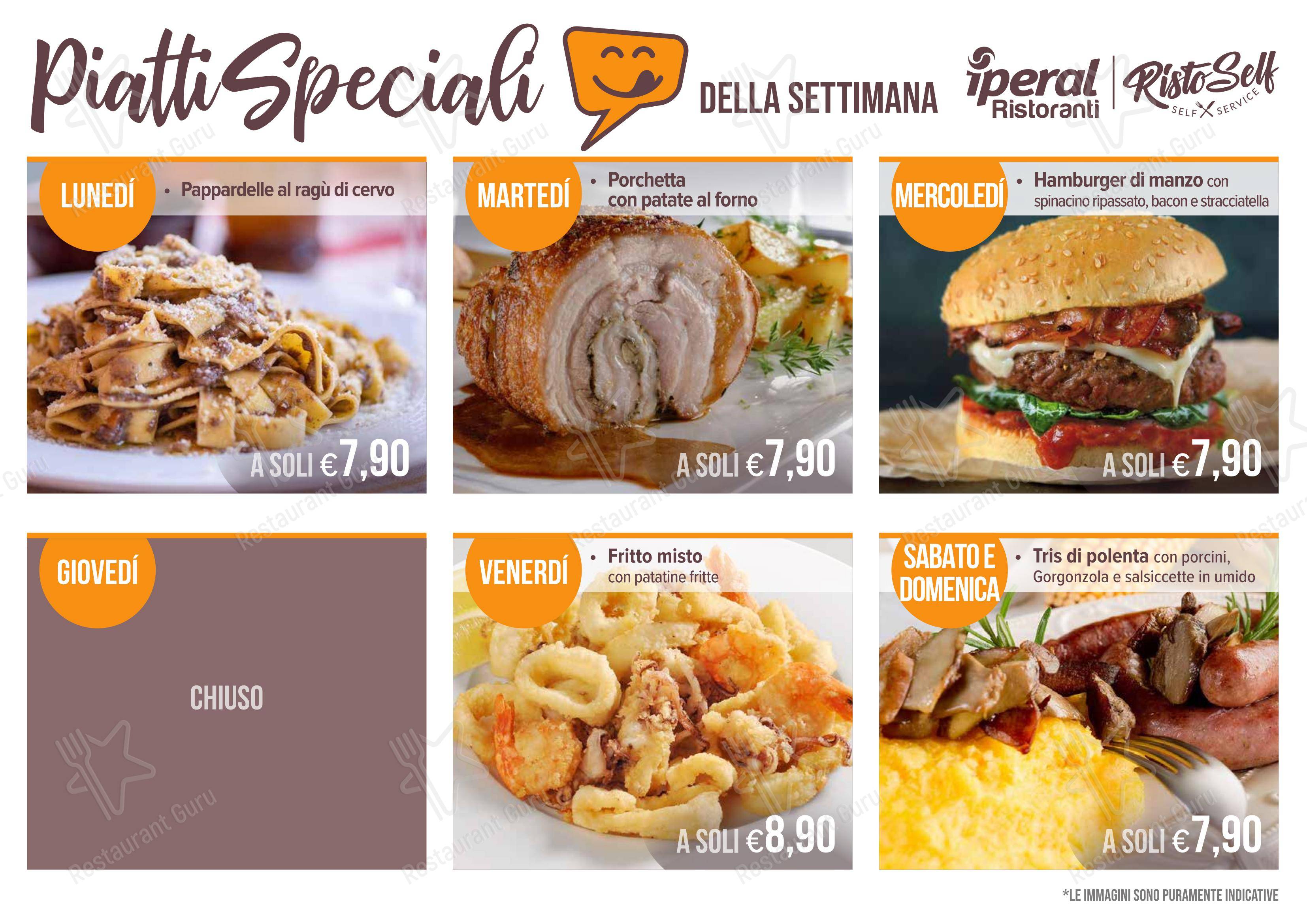 Menu bar per Iperal RistoBar - Fuentes caffè bar