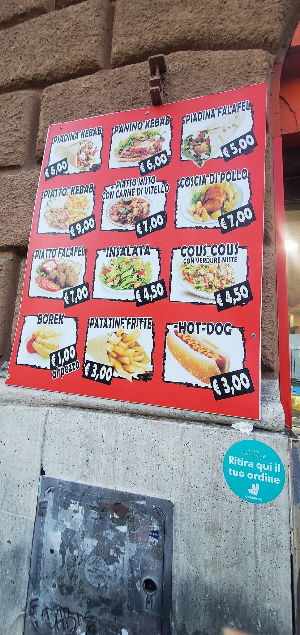 Menu di Istambul 