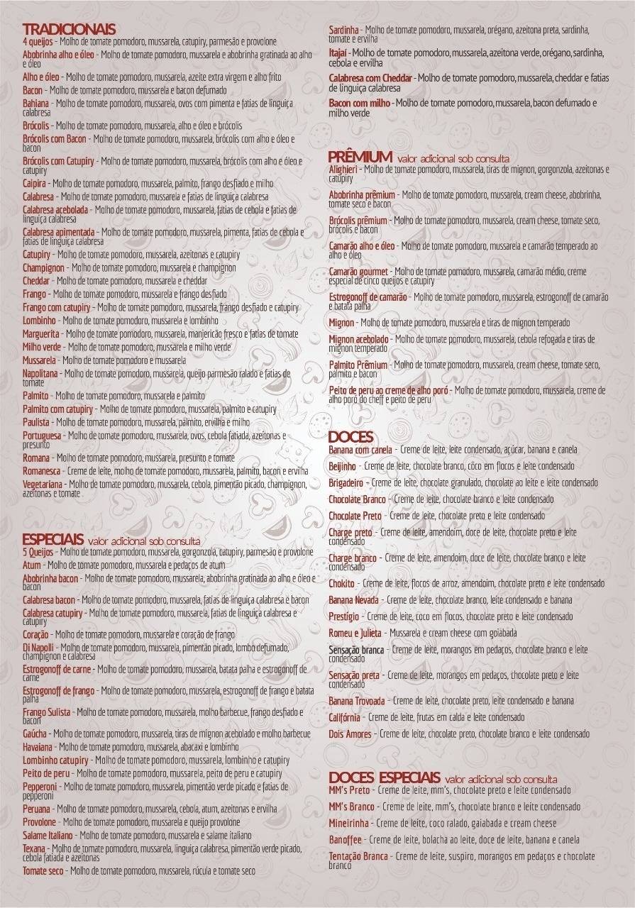 Varandão Lanches cardápio