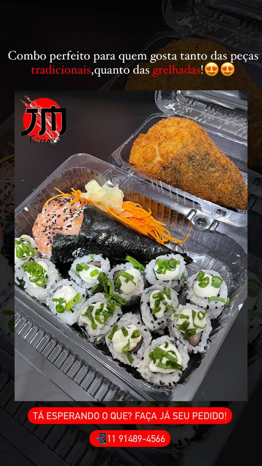 JM Temakeria Delivery de comida Japonesa Parque Santana cardápio