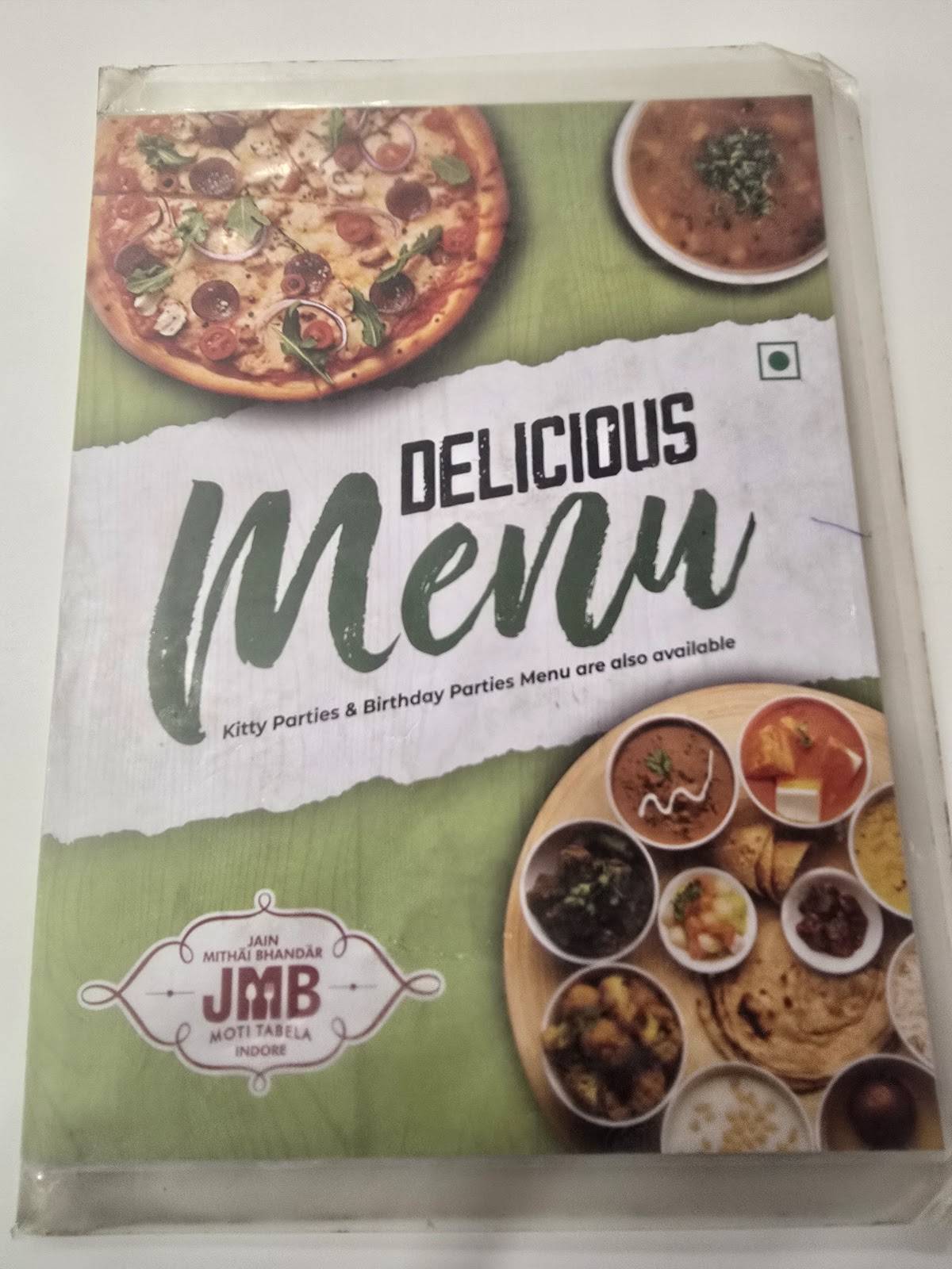 JMB - Pipliyahana Square (Jain Mithai Bhandar) menu