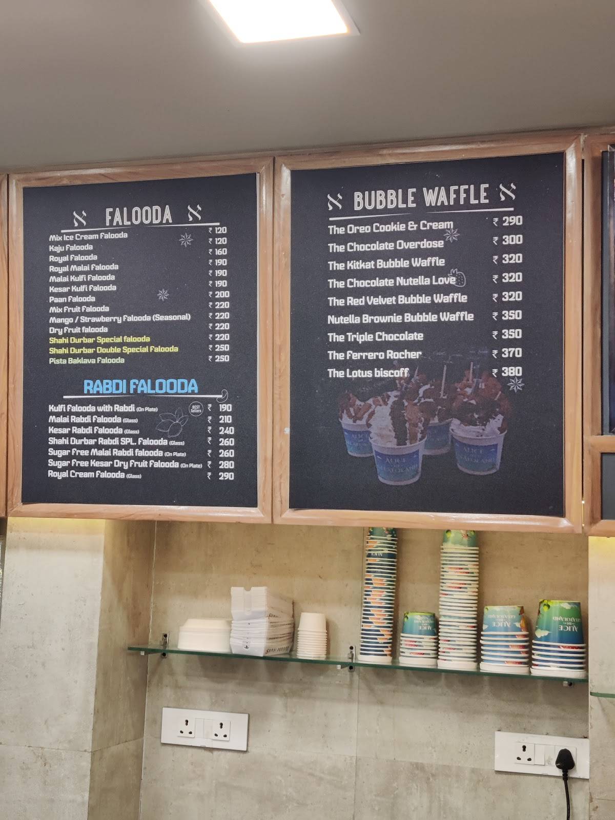 Alice in Gelatoland by Shahi Durbar menu