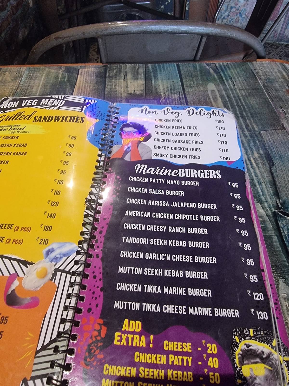 Tummy's Drive menu