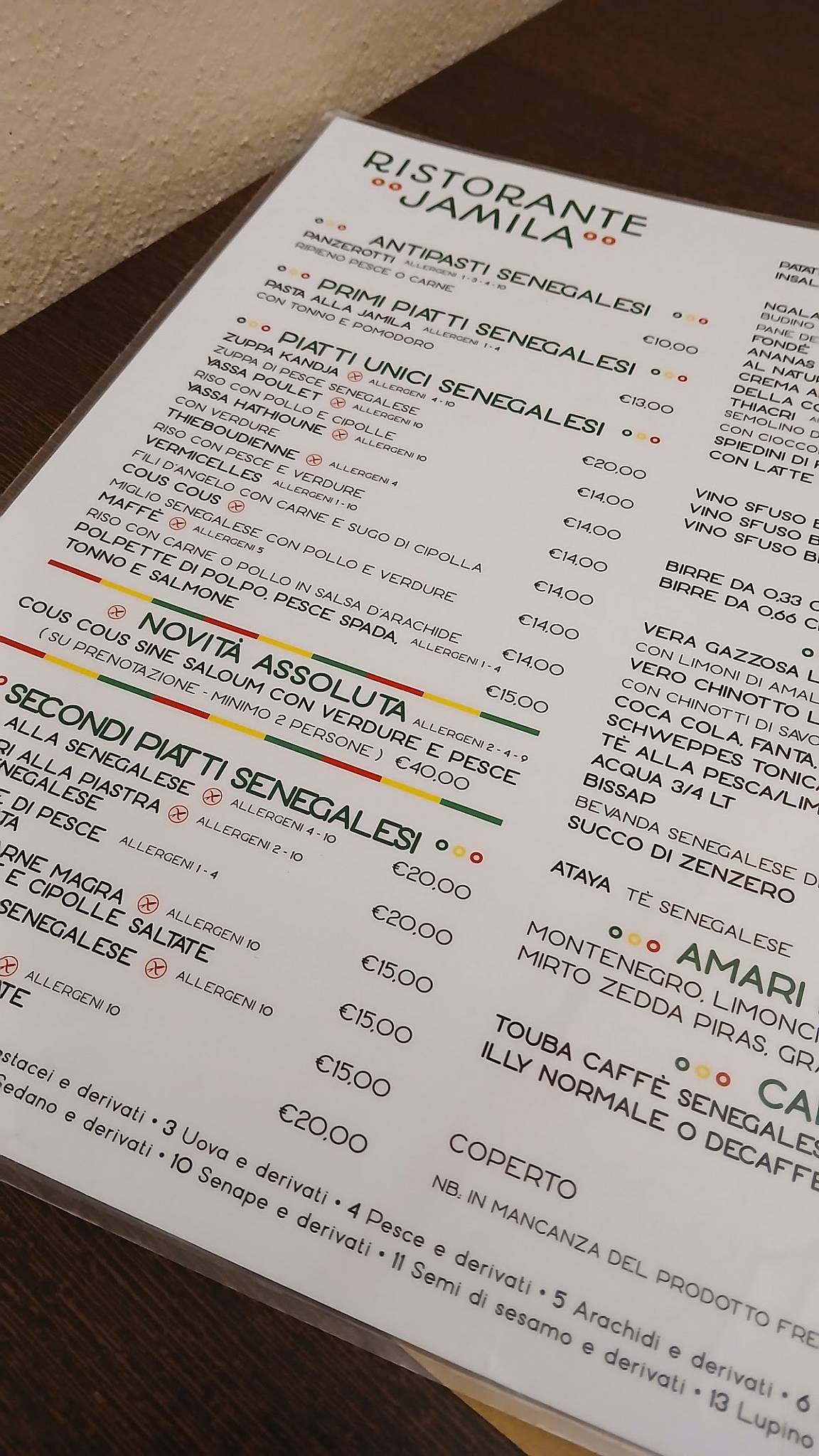 Menu di Jamila 