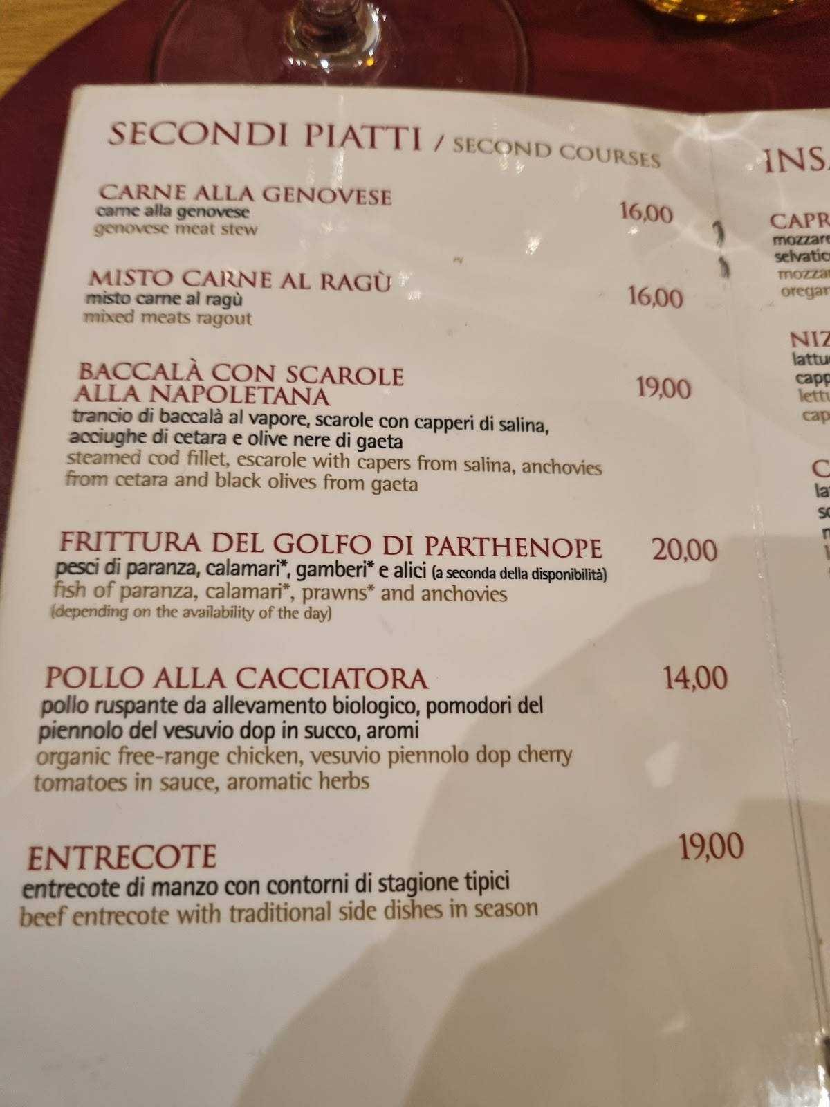 Menu di Januarius 