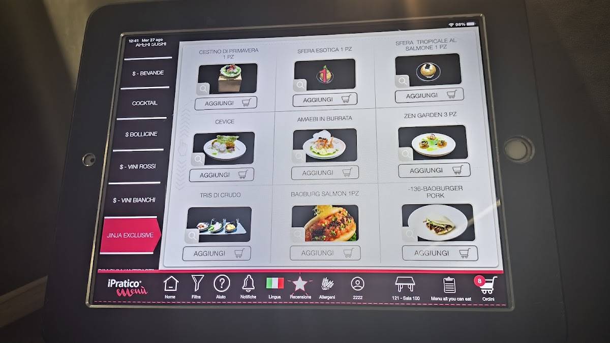 Menu di Jinjà Prati 
