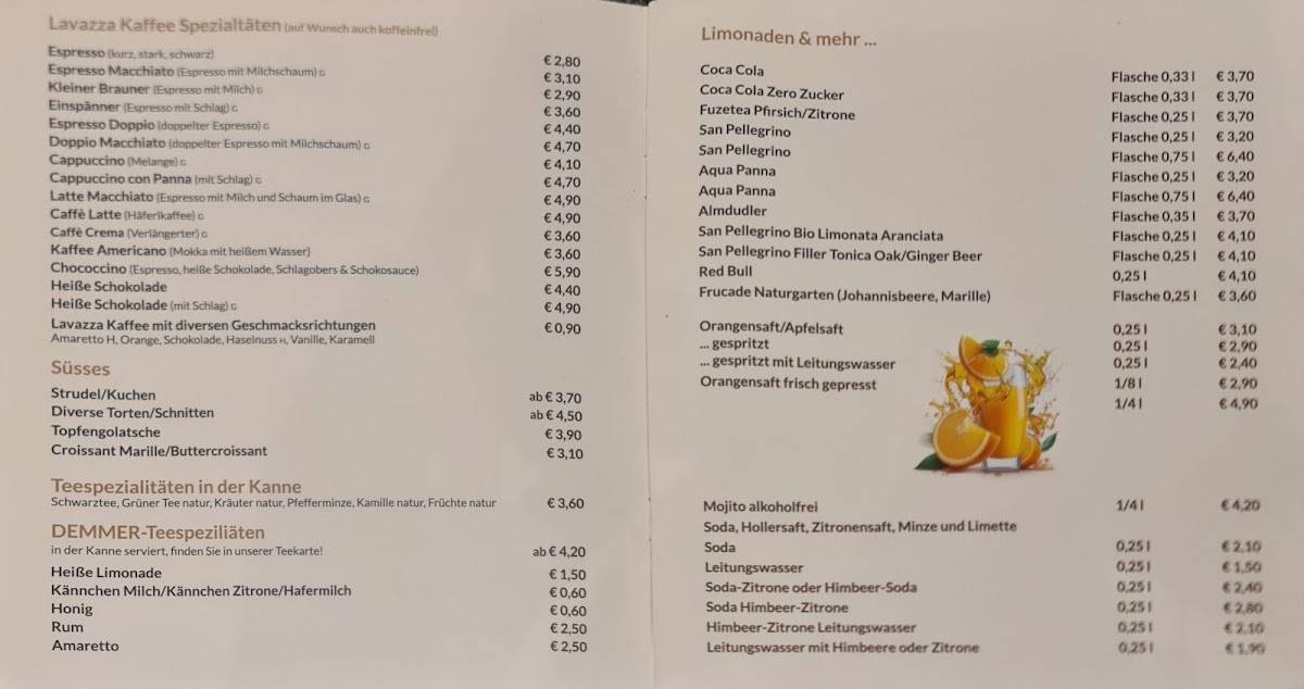 Menu de Jola's Cafe
