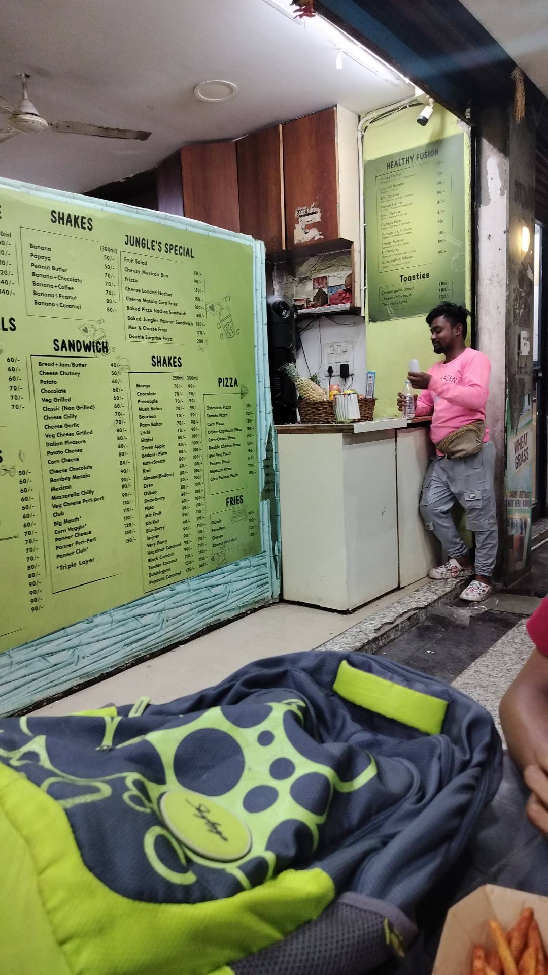 Juice Jungle menu