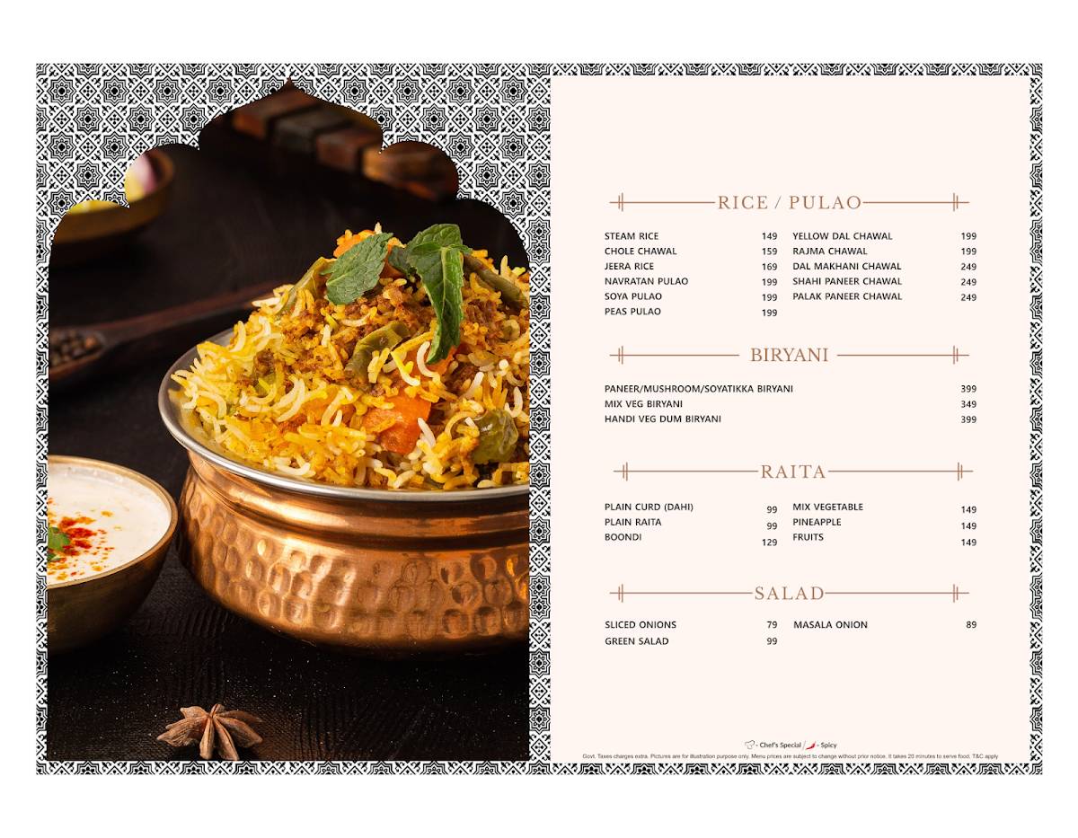 Kake Di Hatti Lajpat Nagar menu