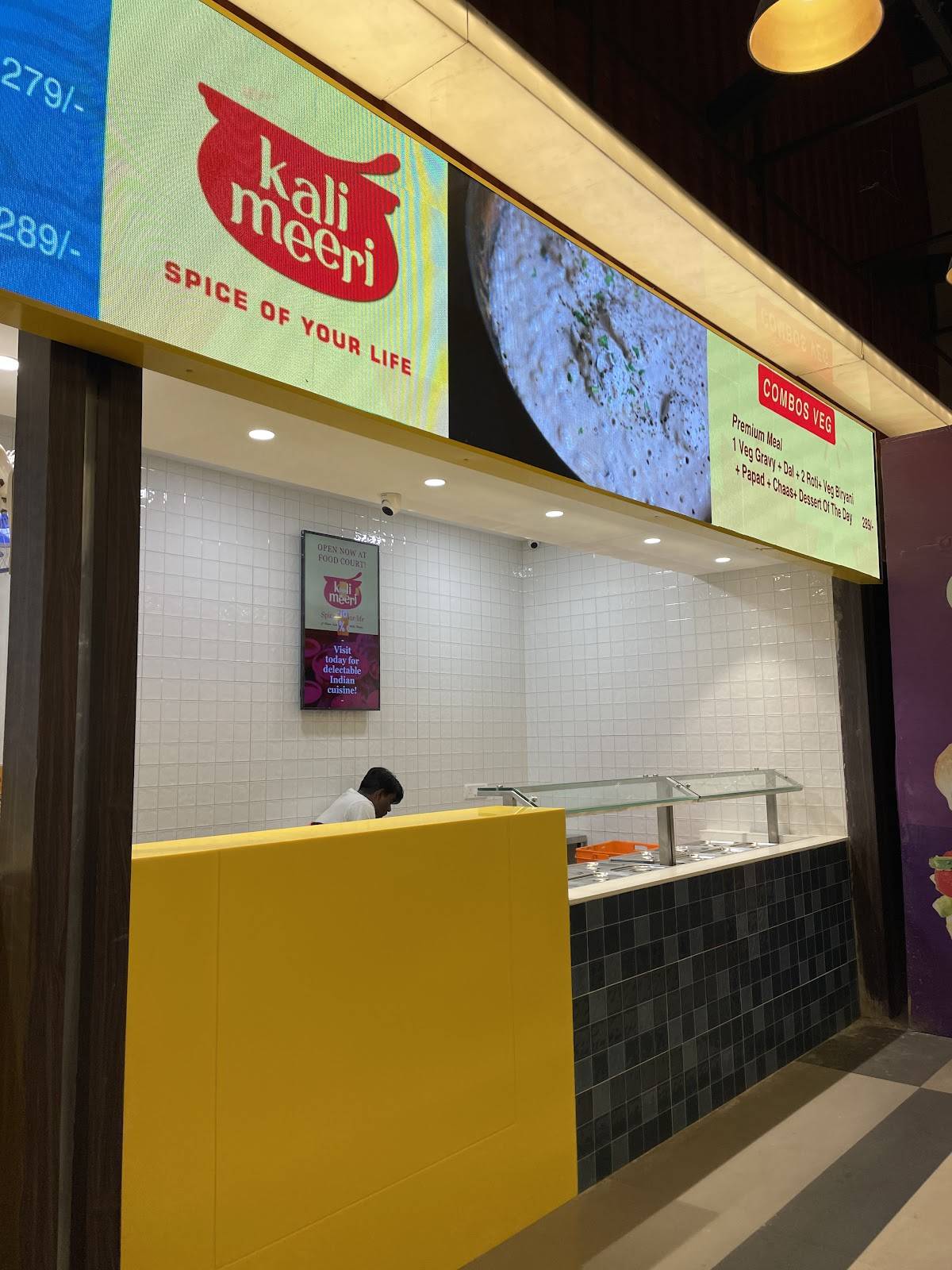 Kali Meeri menu