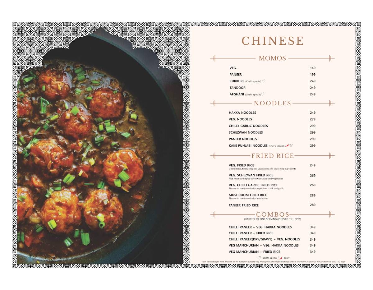 Kake Di Hatti Lajpat Nagar menu